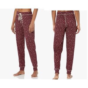 P.J. SALVAGE  My Friend Spot Knit Pajama Pants, Port, Size S